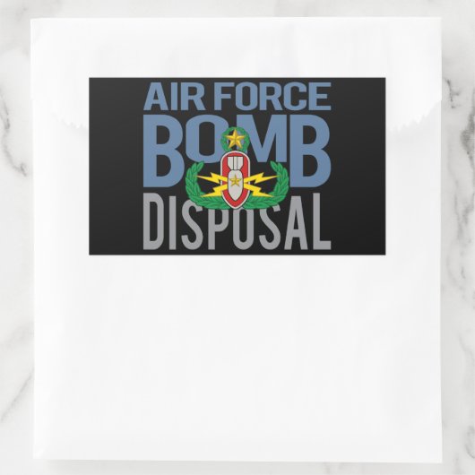 Luftwaffenmeister EOD Rechteckiger Aufkleber (Tasche)