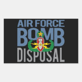 Luftwaffenmeister EOD Rechteckiger Aufkleber (Vorderseite)