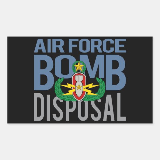 Luftwaffenmeister EOD Rechteckiger Aufkleber (Vorderseite)