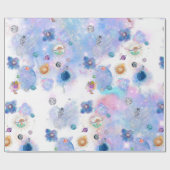 Luftwaffenpapier und Planetenumschlagpapier Geschenkpapier (Flach)