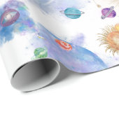 Luftwaffenpapier und Planetenumschlagpapier Geschenkpapier (Rolleneckpunkt)