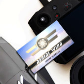 Luftwaffenroundus Gold Metall und Himmel Visitenkarte