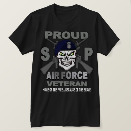 Luftwaffensicherheitskräfte Veteran T - Shirt (Design vorne)