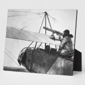 Luftwaffenturm während der Schlacht um den Marne,  Fotoplatte (Seite)