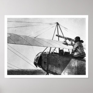 Luftwaffenturm während der Schlacht um den Marne,  Poster