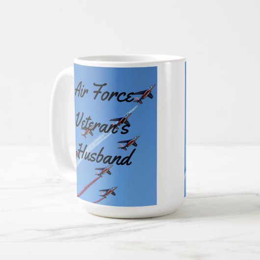 Luftwaffenveterans Mann Kaffeetasse (Vorderseite Links)