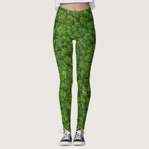 Luftwaldansicht, oberste Ansicht, kopierender Raum Leggings
