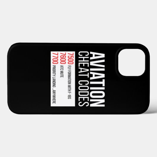 Luftwärmecode für Piloten und ATC Case-Mate iPhone Hülle (Rückseite (Horizontal))