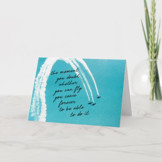 LUFTWELLENGrußkarte Dankeskarte (Vorderseite)