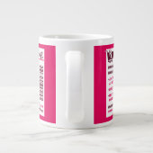 Lug Bags Verschreibungspflicht Wein & Hot Pink Tas Jumbo-Tasse (Rückseite)