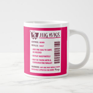 Lug Bags Verschreibungspflicht Wein & Hot Pink Tas Jumbo-Tasse