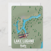 Luganersee - Schweiz Reiseplakat (Vorderseite)