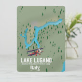 Luganersee - Schweiz Reiseplakat (Stehend Vorderseite)