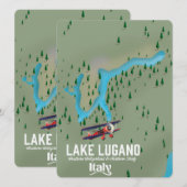 Luganersee - Schweiz Reiseplakat (Vorne/Hinten)