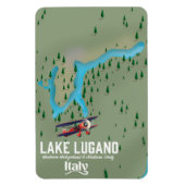 Luganersee - Schweiz Reiseplakat Magnet (Vertikal)