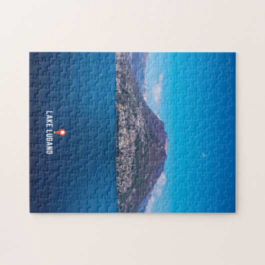 Lugano Gestern und Heute Puzzle (Horizontal)