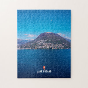 Lugano Gestern und Heute Puzzle
