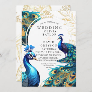 Lugano Lux Peacocks Einladung