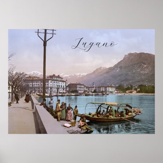 Lugano Quay, Schweiz Poster (Vorne)