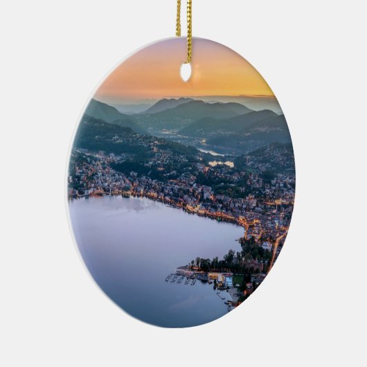 Lugano - Schweiz Keramikornament (Rechts)