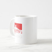 Lugano Schweiz Schweizer Flagge Kaffeetasse (Vorderseite Links)