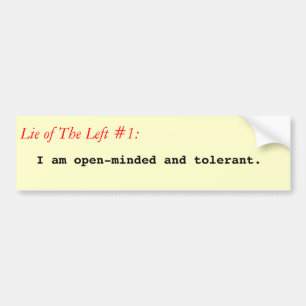 Lüge des links Autoaufklebers #1 Autoaufkleber