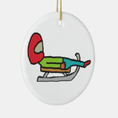 Luge Keramik Ornament (Rechts)