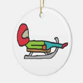 Luge Keramik Ornament (Links)