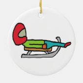 Luge Keramik Ornament (Hinten)