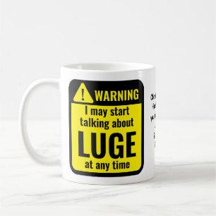 Luge Lustige Personalisierte Warnung Kaffeetasse