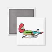 Luge Magnet (Vorderseite/Rückseite)