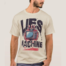 Lügen Maschine Vintage-Fernseher Cool große Text M