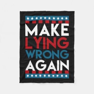 Lügen wieder falsch Anti Donald Trump Offensive Po Fleecedecke