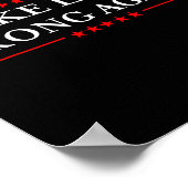 Lügen wieder falsch machen _ Geschenk Rassismus wi Poster (Ecke)