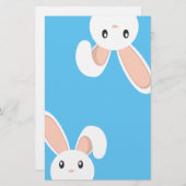Lugender Osterhase Briefpapier (Vorne/Hinten)