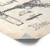 Luger Pistole Art Print Poster (Ecke)