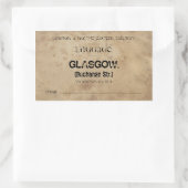Luggage Glasgow Rechteckiger Aufkleber (Tasche)