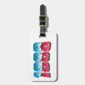 LUGGAGE TAG 1988 GEPÄCKANHÄNGER (Vorderseite vertikal)
