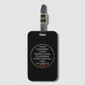 Luggage Tag Dark Gepäckanhänger (Vorderseite Vertikal)