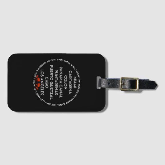 Luggage Tag Dark Gepäckanhänger (Vorderseite (Horizontal))