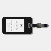 Luggage Tag Gepäckanhänger (Rückseite horizontal)