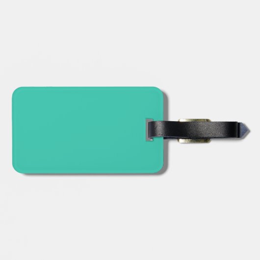 Luggage Tag Gepäckanhänger (Rückseite horizontal)