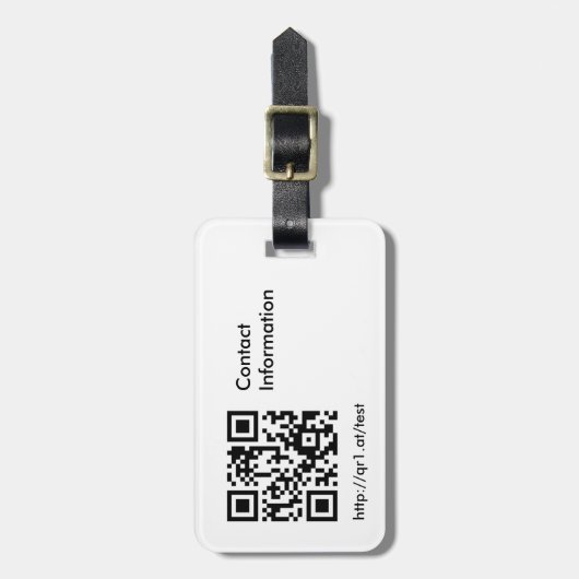 Luggage Tag Gepäckanhänger (Vorderseite vertikal)