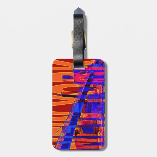 Luggage Tag Gepäckanhänger (Rückseite vertikal)