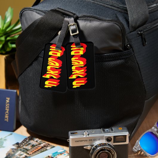 Luggage Tag Gepäckanhänger (Vorderseite & Rückseite)