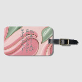 Luggage tag in stylish graphic gepäckanhänger (Vorderseite (Horizontal))