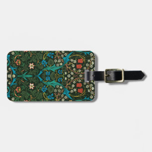 LUGGAGE TAG MIT WILLIAM MORRIS "TULIPS" DESIGN GEPÄCKANHÄNGER
