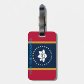 Luggage Tag with Flag of Mississippi Gepäckanhänger (Rückseite vertikal)