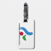 Luggage Tag with Flag of Seoul Gepäckanhänger (Rückseite vertikal)