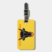 Luggage Tag with Flag of Uri, Switzerland Gepäckanhänger (Vorderseite vertikal)